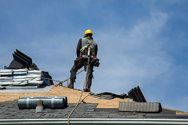 Professional Gutter Installation technician working in Harleysville, PA